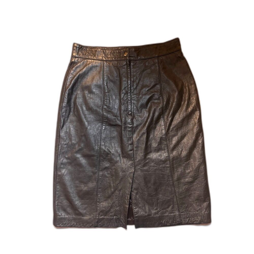 Vintage 1980's Leather Skirt Toffs